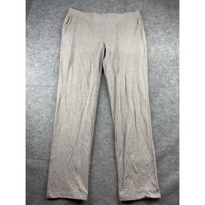 Pure J Jill Affinity French Terry Slim Leg Stretch Beige Women's L Pima Cotton